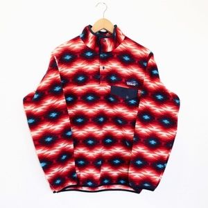 Patagonia Tribal Aztec Snap T Fleece Pull Over